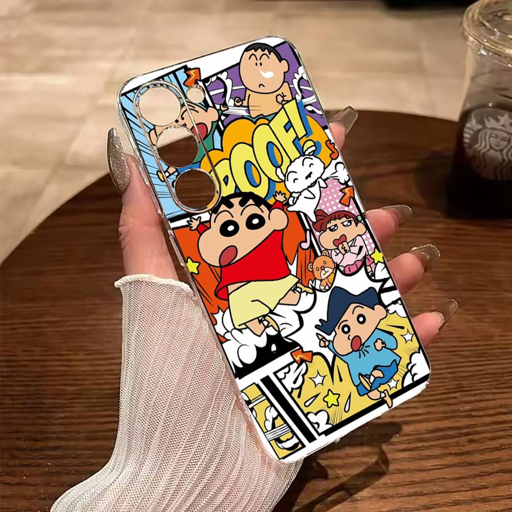 C-S-C-Crayon -Shin-chan Clear Phone Case for Samsung Galaxy A71, A70, A52, A51, A40, A30