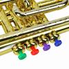 Children's Trumpet, Brass Instrument, 4-Key Plastic Musical Toy, Gold