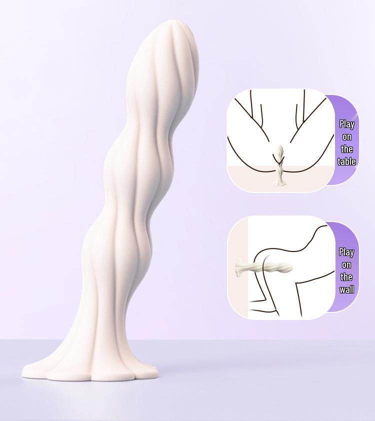Deba Beginner Suction Cup Anal Plug with Pull Bead - Unisex Chrysanthemum Fairy Design