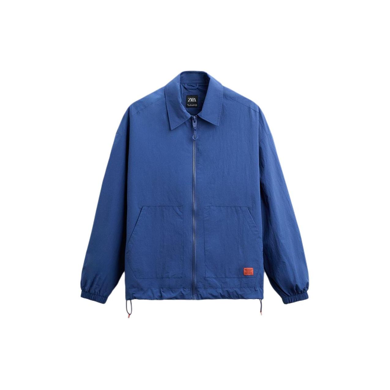 

Zara Loose Lightweight Embroidered Jacket Men jackets Dark-Blue 8281424-420 S