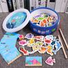 Magnetic Fishing Toys Set: Underwater Wooden Blocks for Children's Early Education & Fun