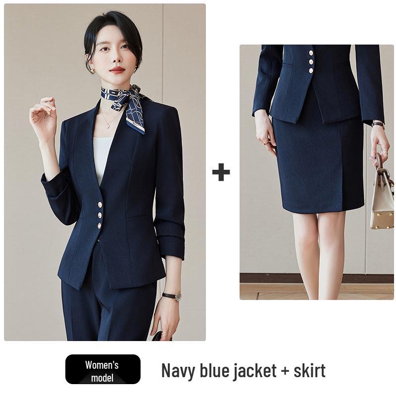 Women's Red Suit Set 2025: Elegant Autumn Formal Wear for Professional Occasions