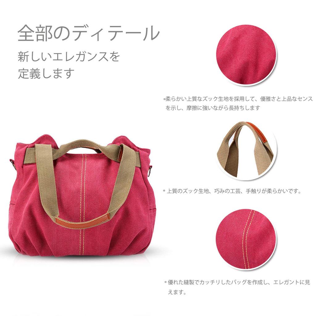 NICOLE & DORIS Canvas-Tragetasche, Hobo-Canvas-Tasche für Damen, Großes Fassungsvermögen, A4-Format, Lässig und Stilvoll, mit Schultergurt, Canvas-Umhängetasche,