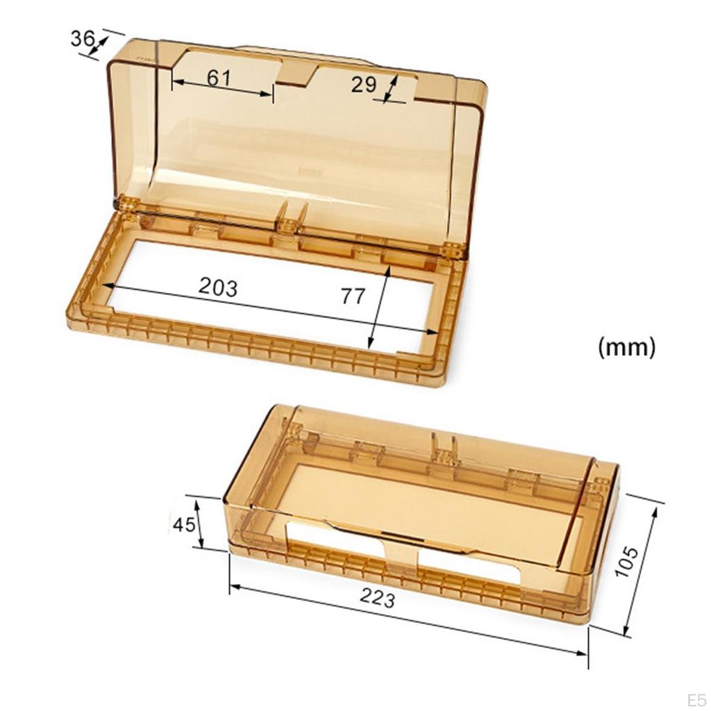 Wodoodporna Osłona Wtyczki Elektrycznej Typ 118 Wielofunkcyjna Trwała Lekka Osłona Gniazdka Brązowa