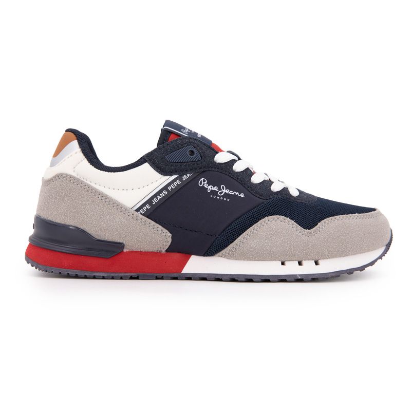Low-top Sneakers London Park with Laces Colored Sole Child PEPE JEANS