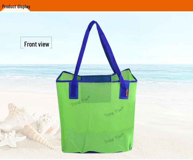 1406 Mesh Beach Tote Bag for Toys, Swimming Gear, Toiletries & Shopping