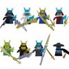 104 PCS ninja building block doll set, assembled role action doll DIY building block doll toy boy birthday gift.