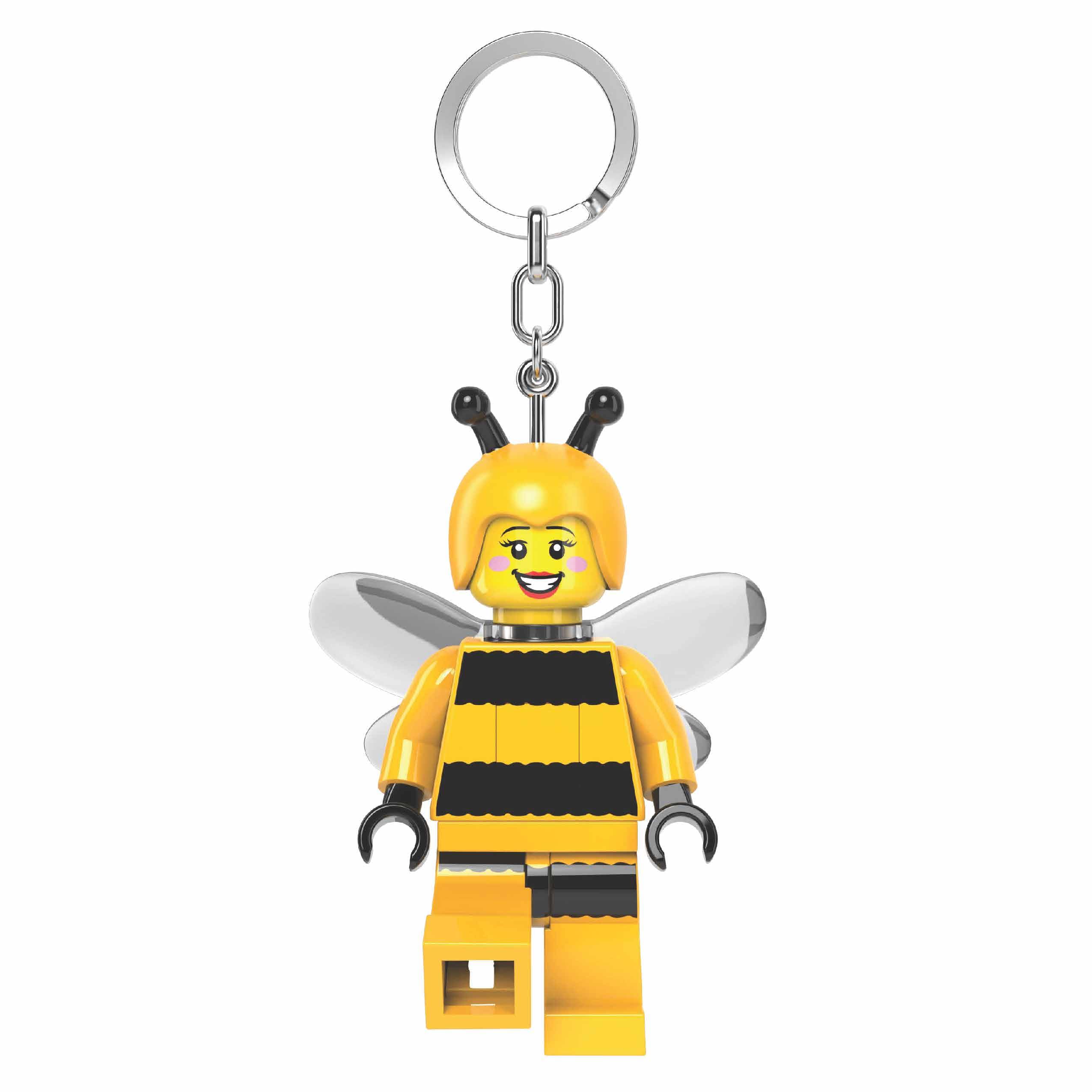 

IQ Iconic Bumblebee Girl Key Light Keychain LED Keychain Light Block Toy Doll with Movable Joints Mini Figure