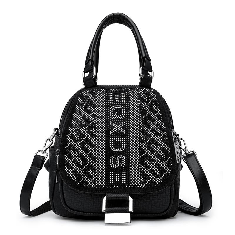 Light Luxury Bag for Women In Summer  High-end and Versatile Backpack  Fashionable Diamond-set Travel Storage and Casual Backpack