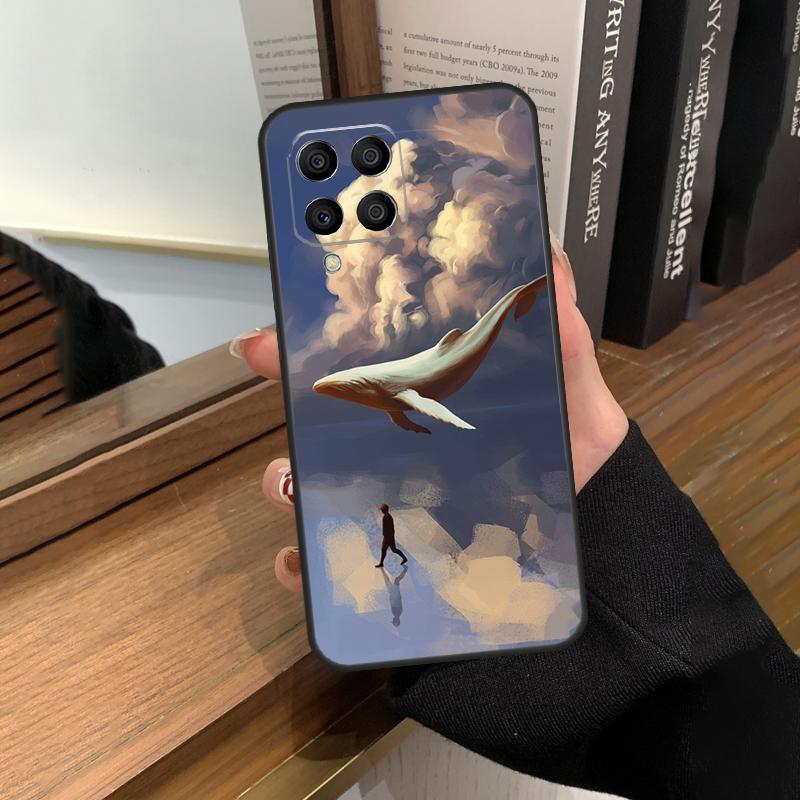 Flying Whale Magical Case For Samsung Galaxy M35 M15 M55 M56 M36 M16 M06 M31 M13 M33 M53 M12 M32 M52 M14 M34 M54