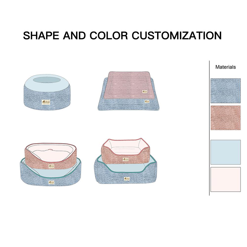 Manufacturer Wholesale Custom logo Plush Pet Beds Accessories