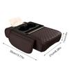 Car Center Console Armrest Cushion Thicken Arm Rest Box Pad Side Extension Cushion with Cup Holder Tissue Box… More