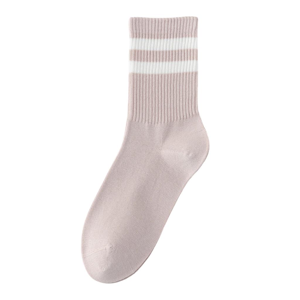 Pure Cotton Socks - Children's Autumn and Winter Anti-bacterial, Odor-proof, Sweat-absorbing, Bone-free Socks with Stripes, Anti-tear.