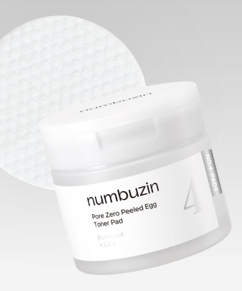 Numbuzin No. 4 Pore Zero Peeled Egg Toner Pad 70 Sheets NONE