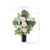 Easter Wreath With Cross Easter Cross Decor Artificial Greenery Spring Wreath for Front Door Outside Wedding Decor for Door Wall