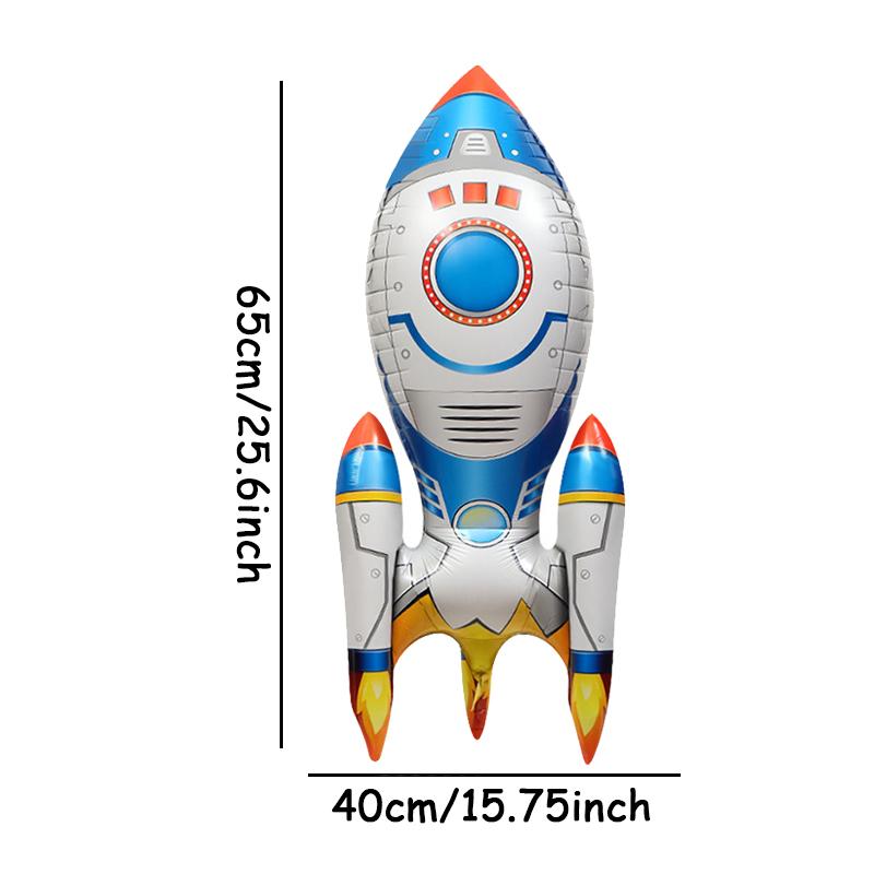 

1 шт. Космическая тематическая вечеринка на день рождения ракета астронавт воздушный шар день рождения фото сцена украшение реквизит 65inch