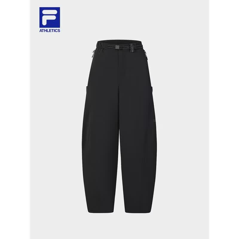 FILA Women s Loose Straight-Leg Outdoor Woven Pants L темно-черный