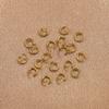 100pcs PVD Gold Plated Stainless Steel Open Jump Rings Connectors for DIY Jewelry Making Split Ring Jewelry Findings Accessoires