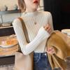 Autumn and Winter Sweater Half-turtleneck Knitted Slim Base Shirt Top Women's Clothing