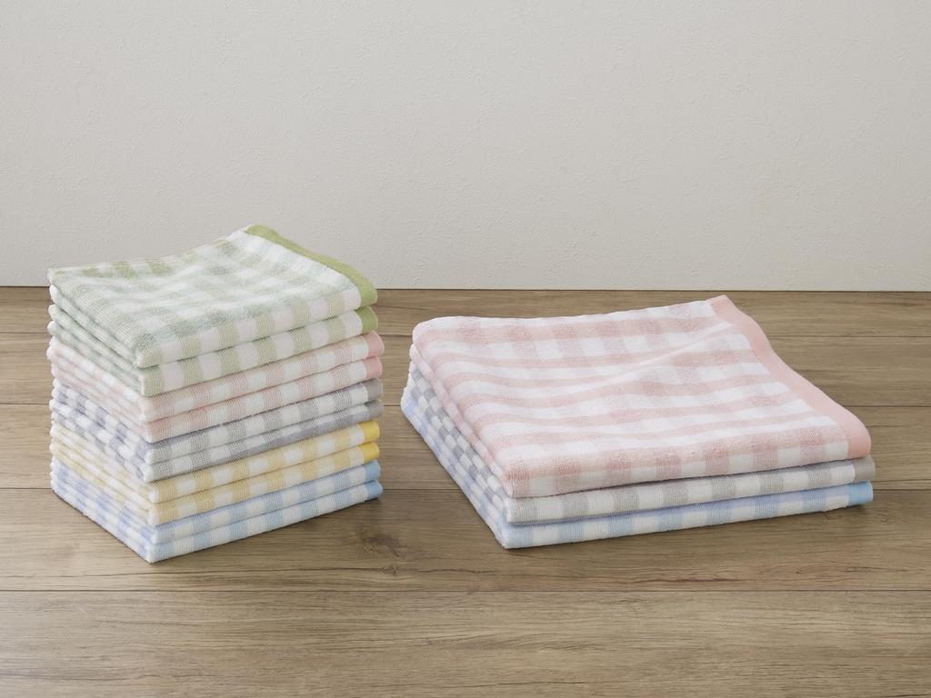 Kosugizen Bath Towel Pastel Cross 3 Colors 1 Piece Each 60 X 120 Cm Thin Type That Dries Quickly Great Value Set of 3 SV-608-3