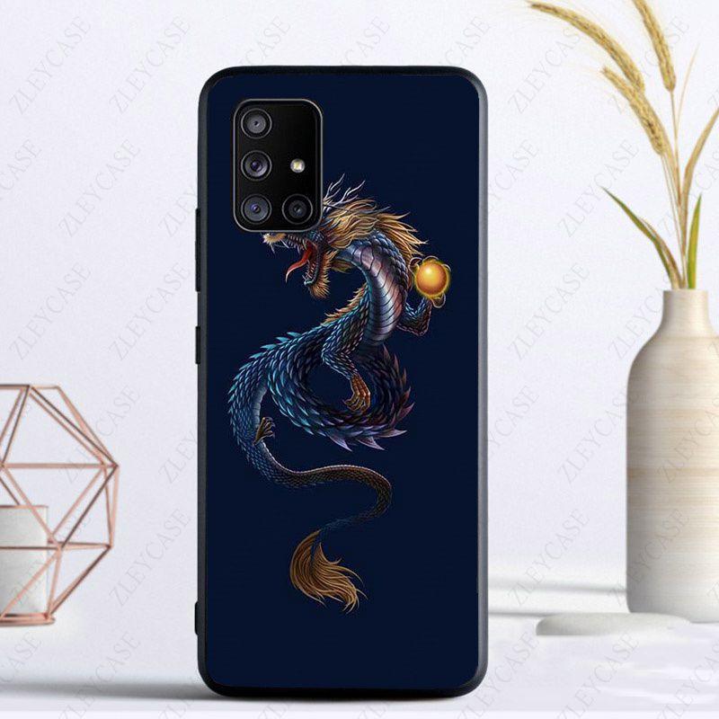 

Чехол для телефона с цветочным драконом и змеей для Samsung Galaxy A32 A12 A52 A22 5G A11 A21S A50 A10S A20E A30S A40 A51 A70 A71 A53 Galaxy A10