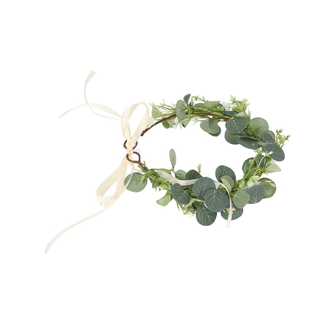 Eucalyptus Wreath Artificial Green Eucalyptus Wreath for Seaside Vacation Photo Taking