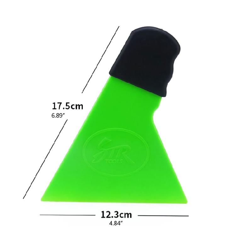 Windshield Ice Breaker Plastic Scraper Quick Clean Glass Brush Snow Remover