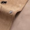 JOW Men's Textured Suede Lapel Jacket