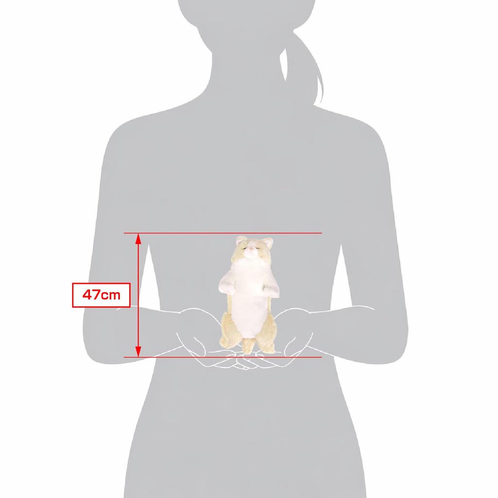 Sunlemon Knee Cat Sleeping Plush Toy CR P-6472