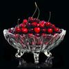 Crystal Glass Fruit Bowl Versatile Addition To Dining Table Modern Living Room Glass Fruit Bowl