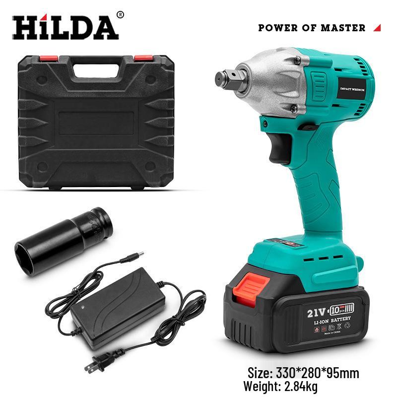 Portable Wireless Rechargeable Electric Wrench with Lithium Battery for Car Repair