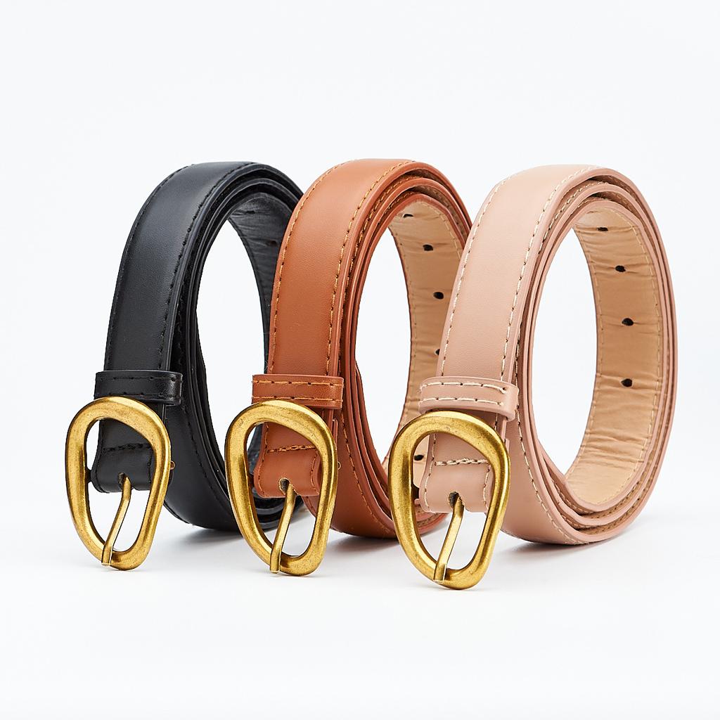 New Korean Style Fashion Belt with Business Suit Casual Jeans Ladies Trendy PU Leather Belt