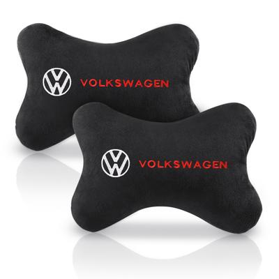 For VW Car Headrest Cover Auto Seat Cover Head Neck Rest Pillow for VW Volkswagen Golf Polo Passat Touran Jetta Car Styling A