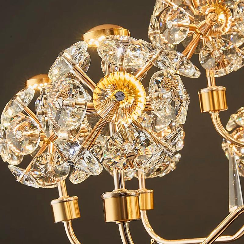 Home DecorationPendant Lights, Luxury Crystal Living Room Chandelier, Bedroom Pendant Lamp, Ceiling Light, Indoor Lighting