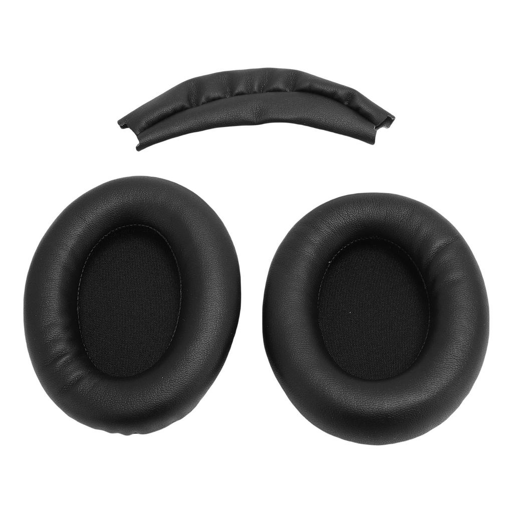 Earpads Replacement for WH 1000XM3 Headphone Protein Leather Ear Cushion and Replacement Headband Pad Kit