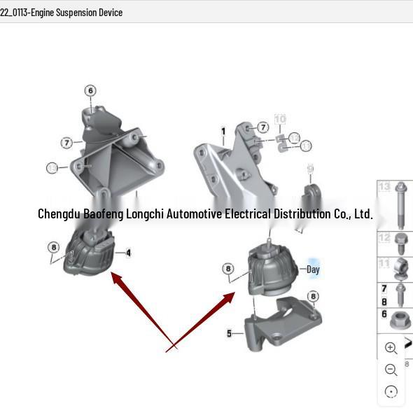 Compatible BMW 5 Series E60/E60LCI Engine Mount Rubber Pad 22116761089