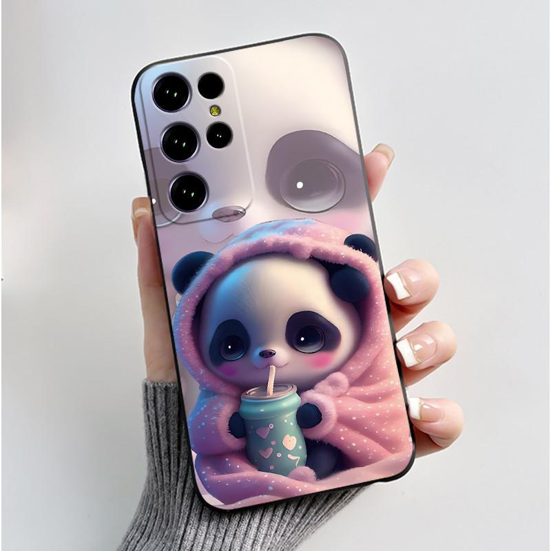Oukitel C61 Pro maciņš Oukitel C61 GT vāciņš Luksusa Jauka Sirds Zaķis Smieklīgs Melns TPU Mīksts Silikona Aizsargājošs Tālruņa Maciņš