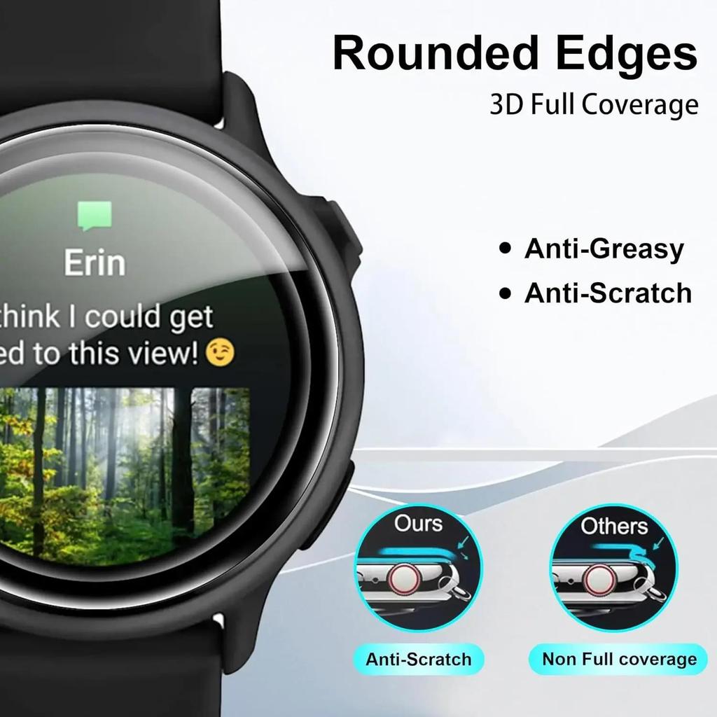 HD Screen Protector for Garmin vivoactive 6 Full Coverage Clear Film for Garmin vívoactive 6 Smartwatch Protective Cover Films 7