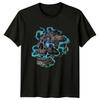 Multi Eye Skull Graphic Unisex T-Shirt Fantasy Art Men Womens Tee