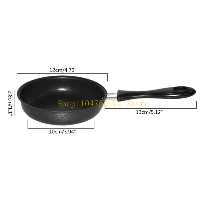 Mini Cooking Pan Non-Stick Iron Frying Pan for DuPont Coating Portable Long Hand top sale