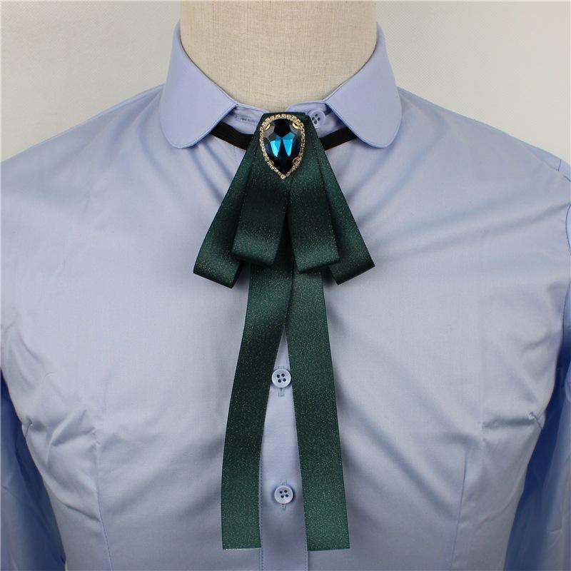 Korean Style Romantic Peach Heart Bow Tie Ribbon Collar for Women