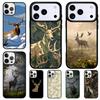 Cool Deer Hunting Camo Phone Case for iPhone 17 Air 16 15 11 12 14 13 Pro Max Shockproof Cover