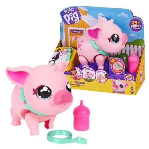 Jouet interactif pour enfant - GIOCHI PREZIOSI - MON PETIT COCHON - Rose, Turquoise - 4 ans - Sonore