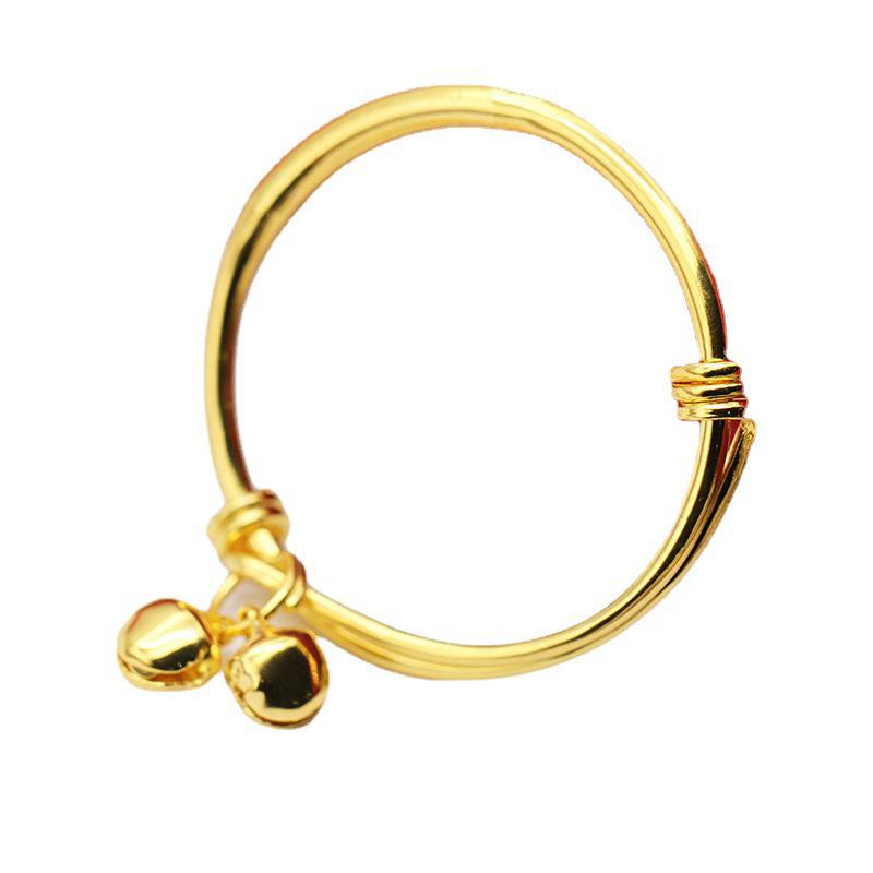 Gilded Round Bell Baby Bracelet - Children's Gift Ornament