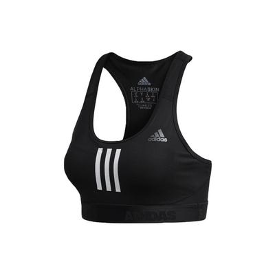 Kontraststreifen Sport-BH Damen Unterwäsche Schwarz DT4026