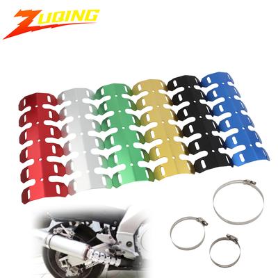 253mm Motorcycle Exhaust Shield Muffler Pipe Protector Cover Heat Shield For Honda CRF YZF KXF RMZ EXC Modified Accessories