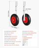 Boat Launching Wheels, 136.1 Kg Load Capacity, 381 Mm Aluminium Alloy Transom Wheel with Inflatable Rubber Tires, Folding Launch Wheels with 4 Quick