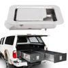 Truck Tool Box Latch Paddle Lock Stainless Steel 4.72x3.66in Trailer Door Latch Lock for Caravan RV