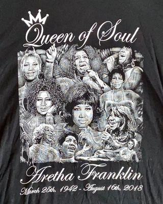 Aretha Franklin T Shirt Soul Music T Shirt R&B T Shirt Womens XL Concert T Shirt Unisex T-Shirt