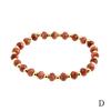 European & American 4mm Faceted Amazonite Bead Bracelet with Spliced Copper-Plated Metal Accents